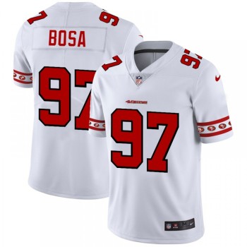 Men's San Francisco 49ers #97 Nick Bosa White 2019 Team Logo Cool Edition Stitched NFL Jersey Men's San Francisco 49ers #97 Nick Bosa White 2019 Team Logo Cool Edition Stitched NFL Jersey
