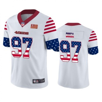 Men's San Francisco 49ers #97 Nick Bosa White 2019 USA Flag Fashion Limited Stitched NFL Jersey Men's San Francisco 49ers #97 Nick Bosa White 2019 USA Flag Fashion Limited Stitched NFL Jersey