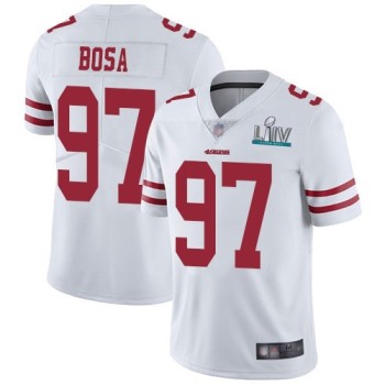 Men's San Francisco 49ers #97 Nick Bosa White Super Bowl LIV Vaper Untouchable Limited Stitched NFL Jersey Men's San Francisco 49ers #97 Nick Bosa White Super Bowl LIV Vaper Untouchable Limited Stitched NFL Jersey