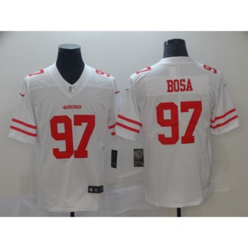 Men's San Francisco 49ers #97 Nick Bosa White Vapor Untouchable Limited Stitched NFL Jersey Men's San Francisco 49ers #97 Nick Bosa White Vapor Untouchable Limited Stitched NFL Jersey