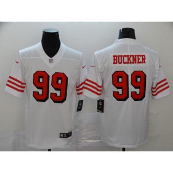 Men's San Francisco 49ers #99 DeForest Buckner White Color Rush Limited Stitched NFL Jersey Men's San Francisco 49ers #99 DeForest Buckner White Color Rush Limited Stitched NFL Jersey