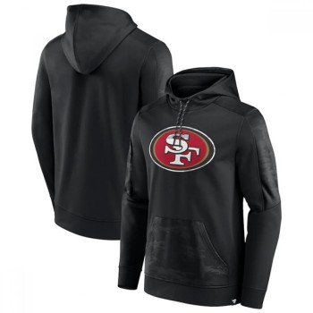 Men's San Francisco 49ers Black On The Ball Pullover Hoodie Men's San Francisco 49ers Black On The Ball Pullover Hoodie