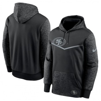 Men's San Francisco 49ers Black Reflective Therma Hoodie Men's San Francisco 49ers Black Reflective Therma Hoodie