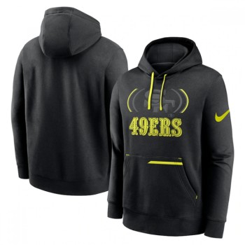 Men's San Francisco 49ers Black Volt Pullover Hoodie Men's San Francisco 49ers Black Volt Pullover Hoodie