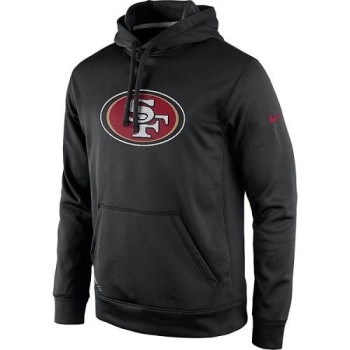 Men's San Francisco 49ers Black Practice Performance Pullover Hoodie Men's San Francisco 49ers Black Practice Performance Pullover Hoodie