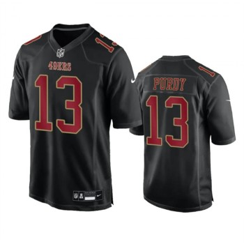 Men's San Francisco 49ers #13 Brock Purdy Black Fashion Limited Stitched Football Game Jersey Men's San Francisco 49ers #13 Brock Purdy Black Fashion Limited Stitched Football Game Jersey