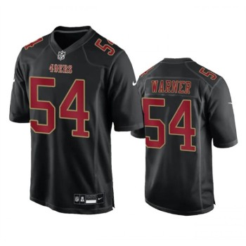 Men's San Francisco 49ers #54 Fred Warner Black Fashion Limited Stitched Football Game Jersey Men's San Francisco 49ers #54 Fred Warner Black Fashion Limited Stitched Football Game Jersey