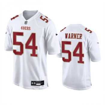 Men's San Francisco 49ers #54 Fred Warner White Fashion Limited Stitched Football Game Jersey Men's San Francisco 49ers #54 Fred Warner White Fashion Limited Stitched Football Game Jersey
