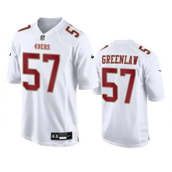 Men's San Francisco 49ers #57 Dre Greenlaw White Fashion Limited Stitched Football Game Jersey Men's San Francisco 49ers #57 Dre Greenlaw White Fashion Limited Stitched Football Game Jersey