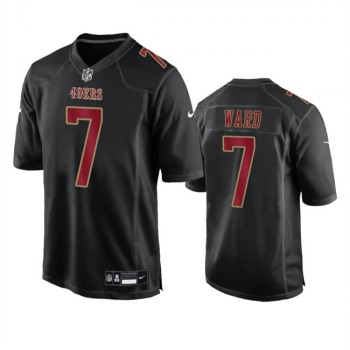 Men's San Francisco 49ers #7 Charvarius Ward Black Fashion Limited Stitched Football Game Jersey Men's San Francisco 49ers #7 Charvarius Ward Black Fashion Limited Stitched Football Game Jersey