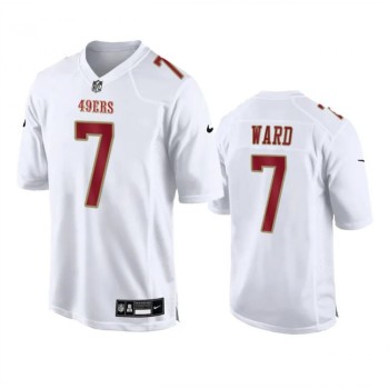 Men's San Francisco 49ers #7 Charvarius Ward White Fashion Limited Stitched Football Game Jersey Men's San Francisco 49ers #7 Charvarius Ward White Fashion Limited Stitched Football Game Jersey
