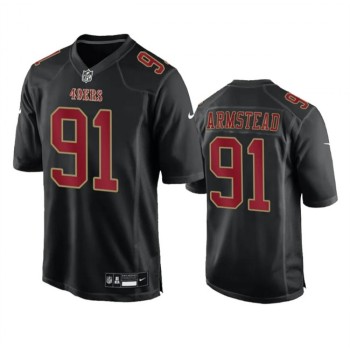 Men's San Francisco 49ers #91 Arik Armstead Black Fashion Limited Stitched Football Game Jersey Men's San Francisco 49ers #91 Arik Armstead Black Fashion Limited Stitched Football Game Jersey
