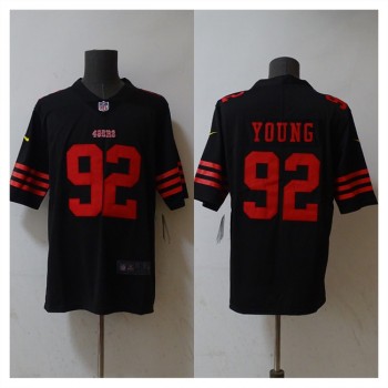 Men's San Francisco 49ers #92 Chase Young Black 2023 F.U.S.E. Stitched Football Jersey Men's San Francisco 49ers #92 Chase Young Black 2023 F.U.S.E. Stitched Football Jersey