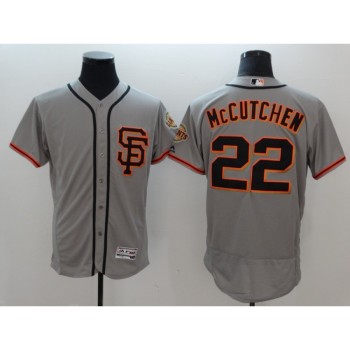 Men's San Francisco Giants #22 Andrew McCutchen Gray Flexbase Stitched MLB Jersey