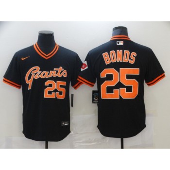 Men's San Francisco Giants #25 Barry Bonds Black Cool Base Stitched Jersey Men's San Francisco Giants #25 Barry Bonds Black Cool Base Stitched Jersey