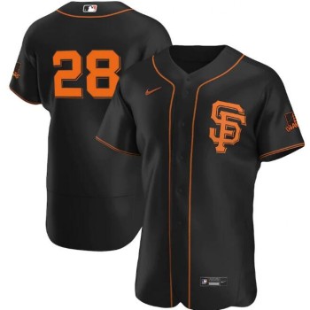 Men's San Francisco Giants #28 Buster Posey Black Flex Base Stitched Jersey Men's San Francisco Giants #28 Buster Posey Black Flex Base Stitched Jersey
