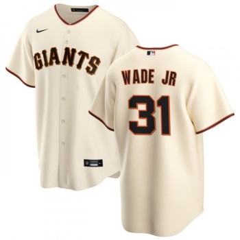 Men's San Francisco Giants #31 LaMonte Wade Jr. Cream Cool Base Stitched Jersey Men's San Francisco Giants #31 LaMonte Wade Jr. Cream Cool Base Stitched Jersey
