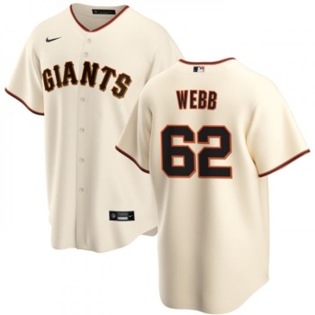 Men's San Francisco Giants #62 Logan Webb Cream Cool Base Stitched Jersey Men's San Francisco Giants #62 Logan Webb Cream Cool Base Stitched Jersey
