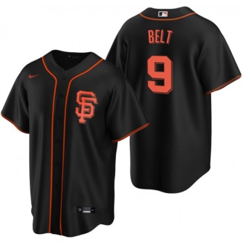 Men's San Francisco Giants #9 Brandon Belt Black Cool Base Stitched Jersey Men's San Francisco Giants #9 Brandon Belt Black Cool Base Stitched Jersey