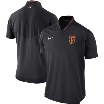 Men's San Francisco Giants Black Authentic Collection Elite Performance Polo Men's San Francisco Giants Black Authentic Collection Elite Performance Polo