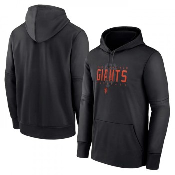 Men's San Francisco Giants Black Pregame Performance Pullover Hoodie Men's San Francisco Giants Black Pregame Performance Pullover Hoodie