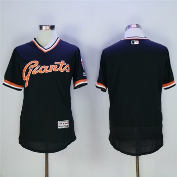 Men's San Francisco Giants Blank Black Throwback Flexbase Stitched MLB Jersey Men's San Francisco Giants Blank Black Throwback Flexbase Stitched MLB Jersey