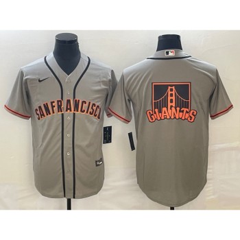 Men's San Francisco Giants Gray Team Big Logo Cool Base Stitched Jersey Men's San Francisco Giants Gray Team Big Logo Cool Base Stitched Jersey