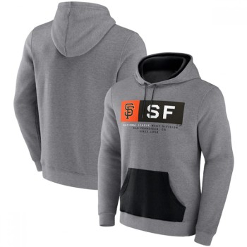 Men's San Francisco Giants Heathered Gray iconic Steppin Up Fleece Pullover Hoodie Men's San Francisco Giants Heathered Gray iconic Steppin Up Fleece Pullover Hoodie