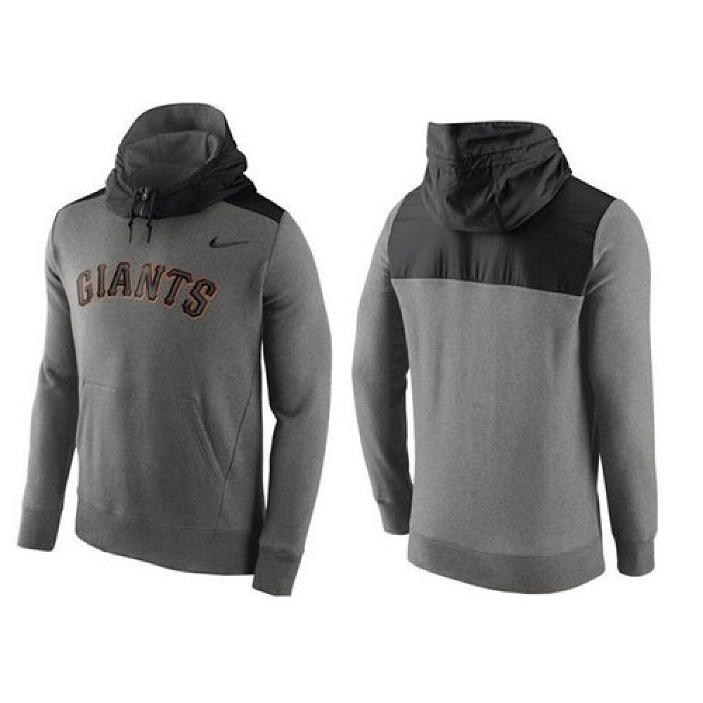 Men's San Francisco Giants Gray Cooperstown Collection Hybrid Pullover Hoodie