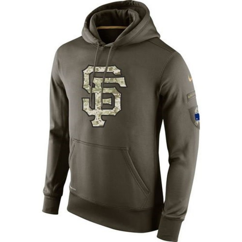 Men's San Francisco Giants Nike Olive Salute To Service KO Performance Hoodie Men's San Francisco Giants Nike Olive Salute To Service KO Performance Hoodie