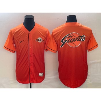 Men's San Francisco Giants Orange Team Big Logo Cool Base Stitched Baseball Jersey Men's San Francisco Giants Orange Team Big Logo Cool Base Stitched Baseball Jersey