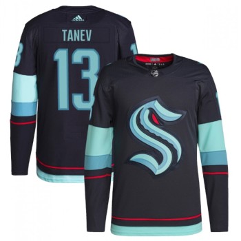 Men's Seattle Kraken #13 Brandon Tanev Navy Stitched Jersey Men's Seattle Kraken #13 Brandon Tanev Navy Stitched Jersey