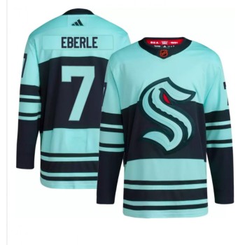 Men's Seattle Kraken #7 Jordan Eberle Ice Blue 2022-23 Reverse Retro Stitched Jersey Men's Seattle Kraken #7 Jordan Eberle Ice Blue 2022-23 Reverse Retro Stitched Jersey