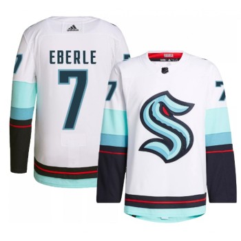 Men's Seattle Kraken #7 Jordan Eberle White Stitched Jersey Men's Seattle Kraken #7 Jordan Eberle White Stitched Jersey