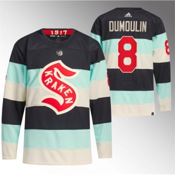 Men's Seattle Kraken #8 Brian Dumoulin 2024 Deep Sea Blue Winter Classic Stitched Jersey Men's Seattle Kraken #8 Brian Dumoulin 2024 Deep Sea Blue Winter Classic Stitched Jersey