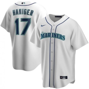 Men's Seattle Mariners #17 Mitch Haniger White Cool Base Stitched jersey Men's Seattle Mariners #17 Mitch Haniger White Cool Base Stitched jersey