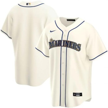 Men's Seattle Mariners Blank Cream Cool Base Stitched jersey Men's Seattle Mariners Blank Cream Cool Base Stitched jersey