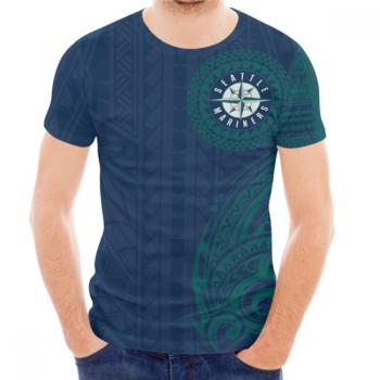 Men's Seattle Mariners Navy T-Shirt Men's Seattle Mariners Navy T-Shirt