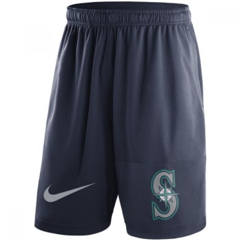 Men's Seattle Mariners Navy Dry Fly Shorts Men's Seattle Mariners Navy Dry Fly Shorts
