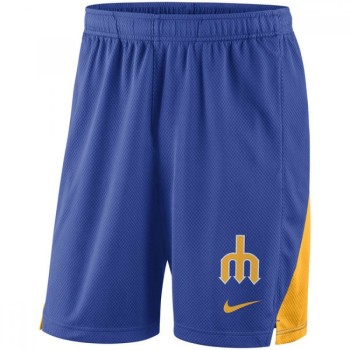 Men's Seattle Mariners Royal Franchise Performance Shorts Men's Seattle Mariners Royal Franchise Performance Shorts