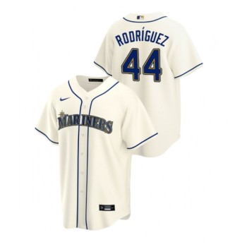 Men's Seattle Mariners #44 Julio Rodriguez Cream Cool Base Stitched jersey Men's Seattle Mariners #44 Julio Rodriguez Cream Cool Base Stitched jersey