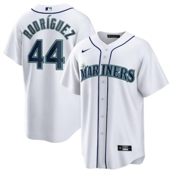 Men's Seattle Mariners #44 Julio Rodriguez White Cool Base Stitched jersey Men's Seattle Mariners #44 Julio Rodriguez White Cool Base Stitched jersey