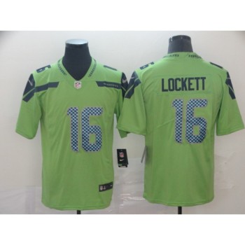 Men's Seattle Seahawks #16 Tyler Lockett Green Vapor Untouchable Limited Stitched NFL Jersey Men's Seattle Seahawks #16 Tyler Lockett Green Vapor Untouchable Limited Stitched NFL Jersey