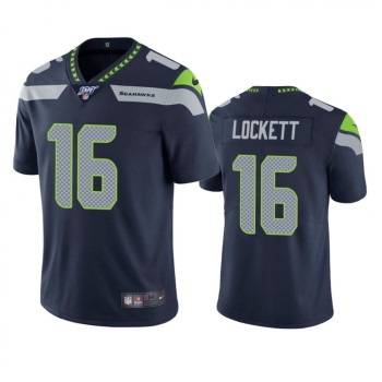 Men's Seattle Seahawks #16 Tyler Lockett Navy 2019 100th Season Vapor Untouchable Limited Stitched NFL Jersey Men's Seattle Seahawks #16 Tyler Lockett Navy 2019 100th Season Vapor Untouchable Limited Stitched NFL Jersey