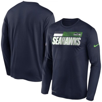 Men's Seattle Seahawks 2020 Navy Sideline Impact Legend Performance Long Sleeve T-Shirt Men's Seattle Seahawks 2020 Navy Sideline Impact Legend Performance Long Sleeve T-Shirt