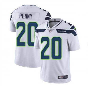 Men's Seattle Seahawks #20 Rashaad Penny White Vapor Untouchable Limited Stitched Jersey Men's Seattle Seahawks #20 Rashaad Penny White Vapor Untouchable Limited Stitched Jersey