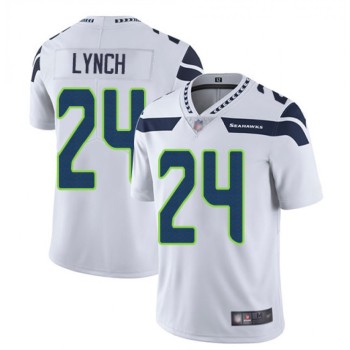 Men's Seattle Seahawks #24 Marshawn Lynch White Vapor Untouchable Limited Stitched NFL Jersey Men's Seattle Seahawks #24 Marshawn Lynch White Vapor Untouchable Limited Stitched NFL Jersey