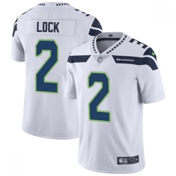 Men's Seattle Seahawks #2 Drew Lock White Vapor Untouchable Limited Stitched Jersey Men's Seattle Seahawks #2 Drew Lock White Vapor Untouchable Limited Stitched Jersey