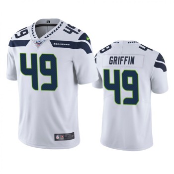 Men's Seattle Seahawks #49 Shaquem Griffin White 2019 100th Season Vapor Untouchable Limited Stitched NFL Jersey Men's Seattle Seahawks #49 Shaquem Griffin White 2019 100th Season Vapor Untouchable Limited Stitched NFL Jersey