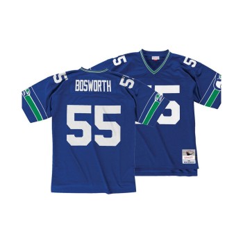 Men's Seattle Seahawks #55 Brian Bosworth Blue Vapor Untouchable Limited Stitched NFL Jersey Men's Seattle Seahawks #55 Brian Bosworth Blue Vapor Untouchable Limited Stitched NFL Jersey